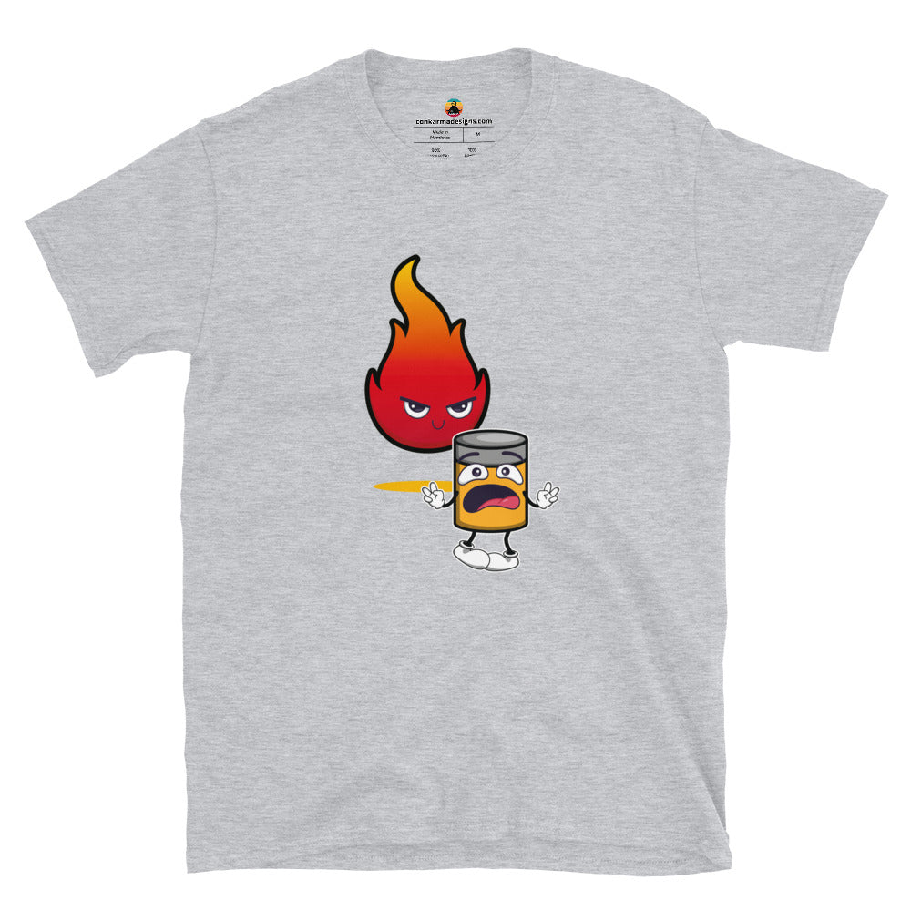 Fuego a la lata Short-Sleeve Unisex T-Shirt