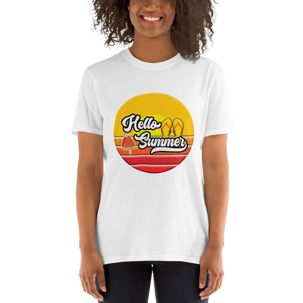 Hello Summer 2 Short-Sleeve Unisex T-Shirt