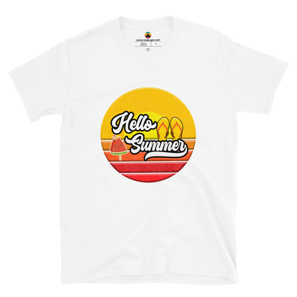 Hello Summer 2 Short-Sleeve Unisex T-Shirt