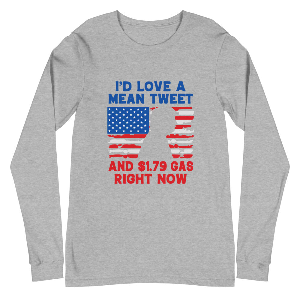 Mean tweet Unisex Long Sleeve Tee