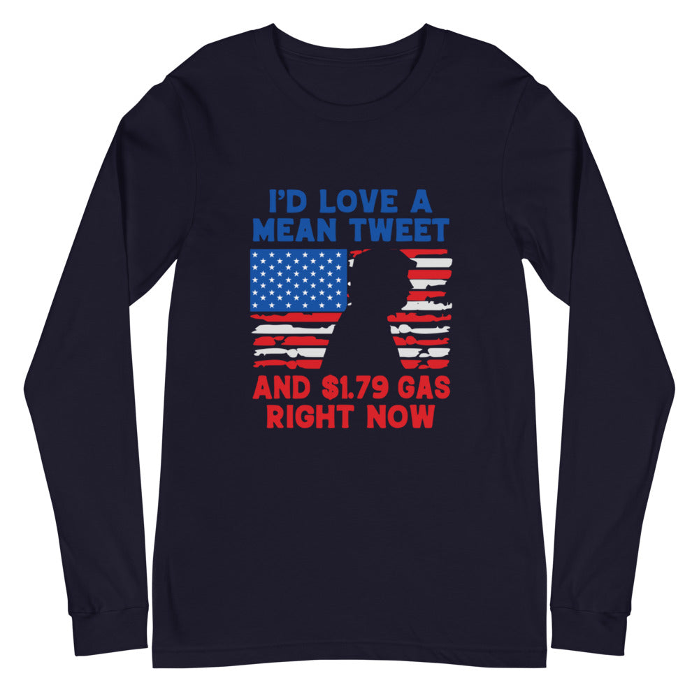 Mean tweet Unisex Long Sleeve Tee