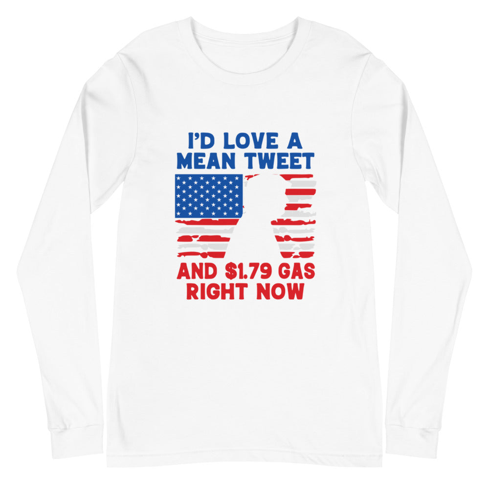 Mean tweet Unisex Long Sleeve Tee