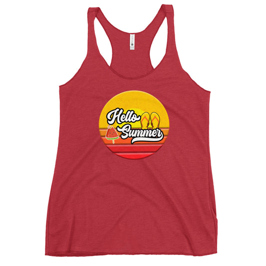 Hello Summer Women's Racerback Tank