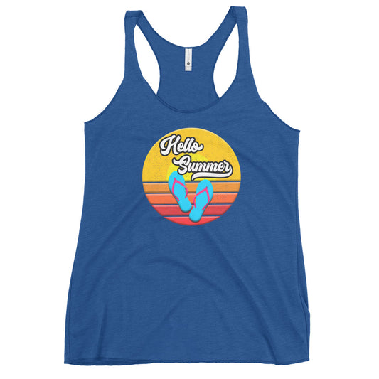 Hello Summer Women's Racerback Tank